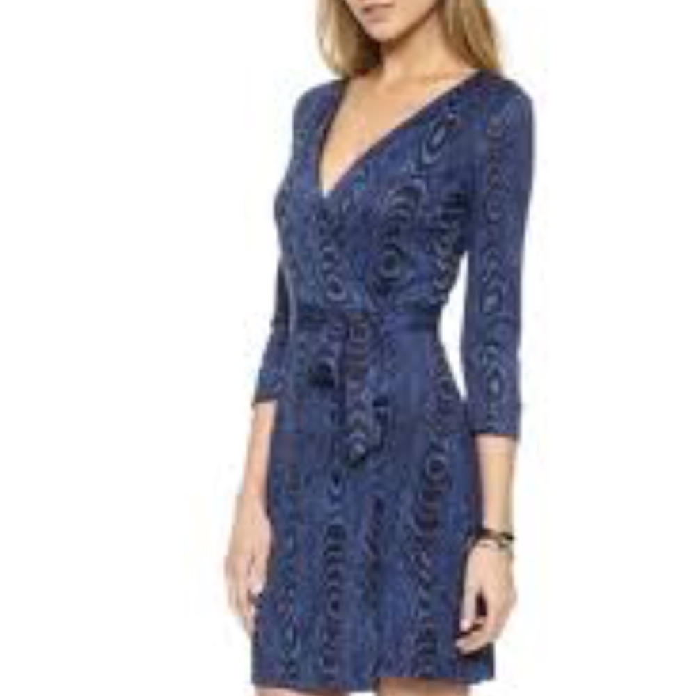 Diane von Furstenberg Julian Two Mini Silk Dress